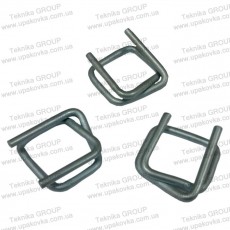 Wire buckle for PP and PET straps