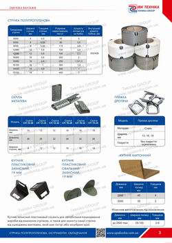Section: PP strapping consumables